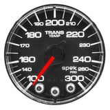 GAUGE, WATER TEMP, 2 1/16", 300?F, STEPPER MOTOR W/PEAK & WARN, BLK/CHRM, SPEK — Red (P346318)