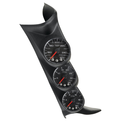 AutoMeter Ensemble de montant, 0-35 PSI/0-2000 F/100-300 F, camion pleine grandeur 01-07 GM, avec haut-parleur