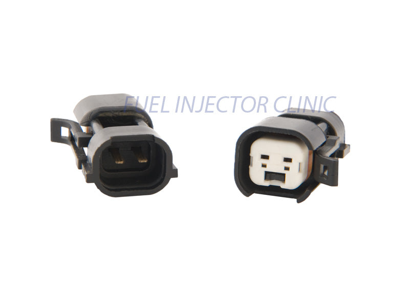 Fuel Injector Clinic Set of 6 US Car/EV6 Hard (female) to Denso (male) injector plug adaptors