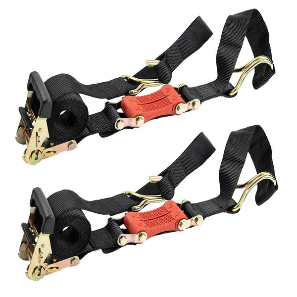 Perfect Bungee 9' X 2" Shockstrap Ratchet Tie Down Pair