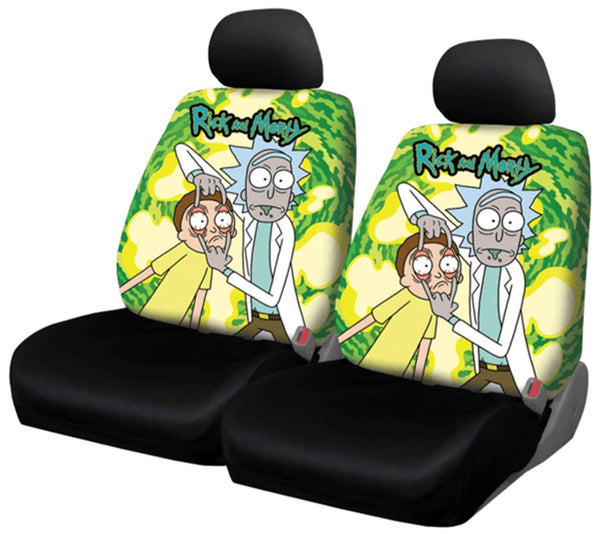 Plasticolor Warner Brothers Rick & Morty Low Back Seat Cover 2 PK Pair