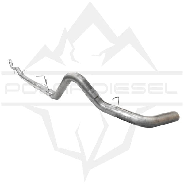 Polar Diesel 4" SS Exhaust System Without Muffler - 11-15 Silverado/Sierra HD 6.6L Duramax Lml with V-Band Clamp (USE MBR-GM8427 FOR 3-BOLT FLANGE MODELS)