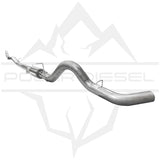 5" SS EXHAUST SYSTEM WITH MUFFLER ; 11-15 SILVERADO/SIERRA HD 6.6L DURAMAX LML WITH V-BAND CLAMP (USE MBR-GM8427 FOR 3-B