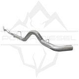 5" SS EXHAUST SYSTEM WITHOUT MUFFLER ; 11-15 SILVERADO/SIERRA HD 6.6L DURAMAX LML WITH V-BAND CLAMP (USE MBR-GM8427 FOR 