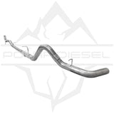 4" STAINLESS EXHAUST SYSTEM WITHOUT MUFFLER ; 17-23 SILVERADO/SIERRA HD 6.6L L5P DURAMAX