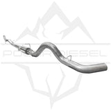 5" STAINLESS EXHAUST SYSTEM WITH MUFFLER ; 17-23 SILVERADO/SIERRA HD 6.6L L5P DURAMAX
