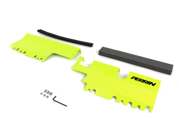PERRIN 15-21 Subaru WRX/STI Radiator Shroud (Without OEM Intake Scoop) - Neon Yellow