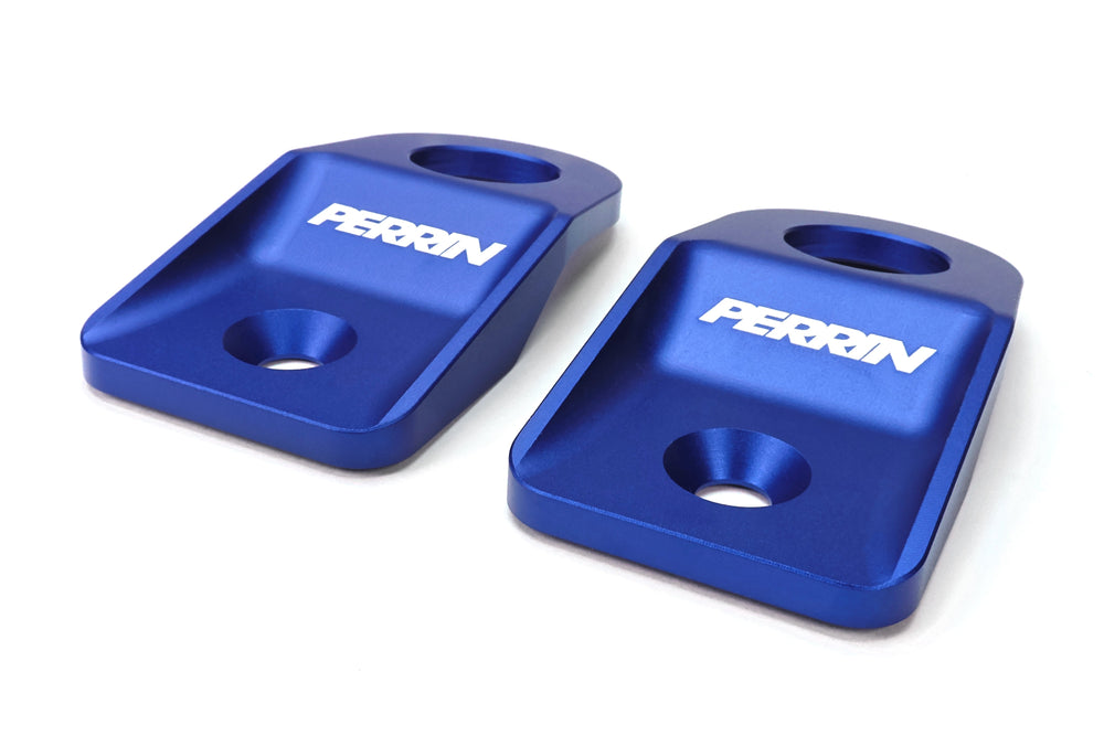 PERRIN Ensemble de supports supérieurs de radiateur 08-14 Subaru WRX/STI / 08-11 Impreza / 08-10 Outback - bleu