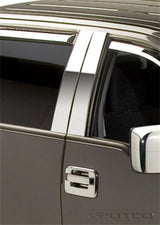 PUTCO PILLAR POST COVER ; 04-14 F150 CREW ; STAINLESS WITHOUT ABS ACCENTS