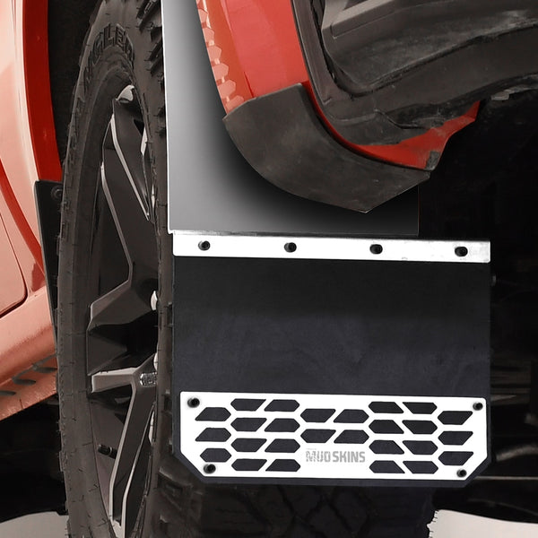 Putco 19C Silverado 1500/SIERRA 1500 REAR 2 PC MUD Skins Solid Polished Stainless STE