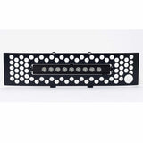Putco 11-14 Ford F-150 EcoBoost SS Black Punch Bumper Grille Insert w/ 10in Luminix Light Bar (88182FPL)