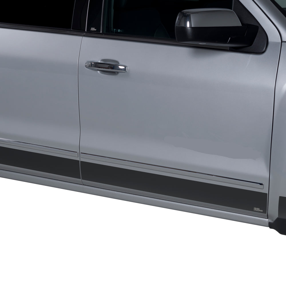 Putco 2014-2018 Sierra 1500/2015-2019 2500/3500 Double Cab 6.5 ft Bed Blk Platinum Rocker Panels Dbl Cab (10 pc)