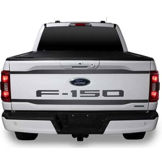 Putco 21C F150 Upper & Lower Tailgate ACCENT2 PCS. Black Platinum Tailgate Accents