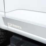 Putco 21C F150 Super CREW 6.5 FT(4.25IN TALL/12 PIECES)POLISHED SS Licensed Rocker Panels