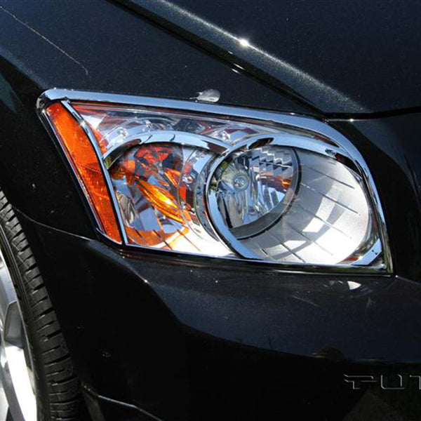 Putco 0710 Caliber Chrome HEAD LAMP Overlays & Rings