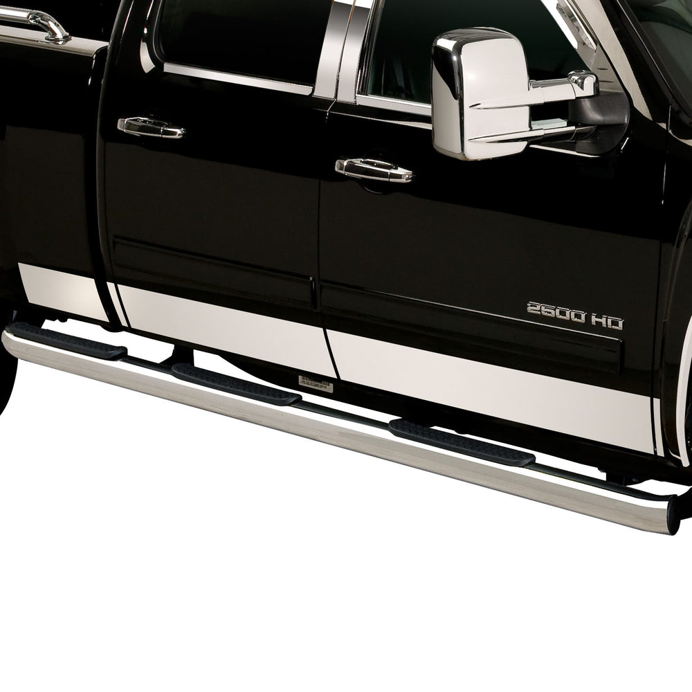 Putco 2007-2013 Silverado 1500/2500 EXT Cab 6.5 ft 6" SS Rocker Panels14Pcs