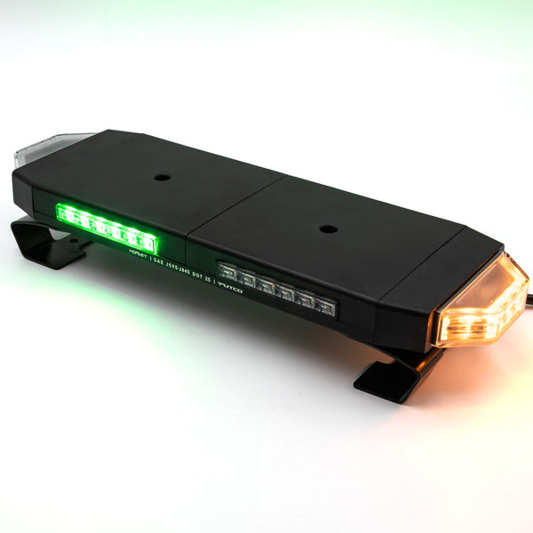 Putco 16In Tri Hornet LED Rooftop Strobe Light Bar Amber/Green/White (950316)