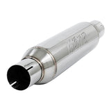 Resonator. 2.5in. Inlet. Outlet. 16in. body. 20in. overall. T304