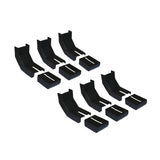 Raptor Slide Track Black Thermoplastic Bracket Coverstrimming Required For Custom Fit Set Of 6