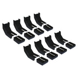 Raptor Slide Track Black Thermoplastic Bracket Coverstrimming Required For Custom Fit Set Of 8
