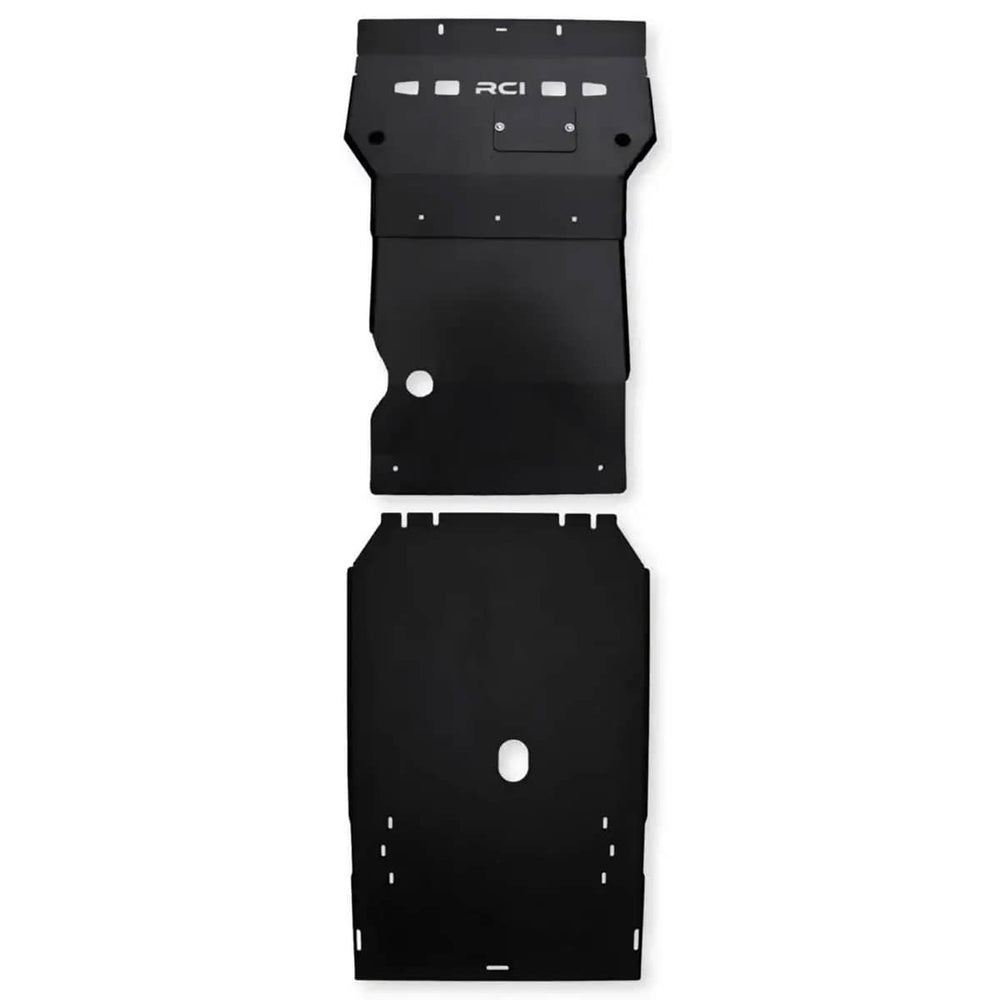 RCI Offroad Hybrid Transmission/Transfer-Case Skid Plate | 22-25 TUNDRA/23-25 Sequoia - 10 Gauge Steel / Black Powder Coated