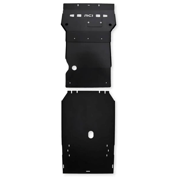 RCI Offroad Hybrid Transmission/Transfer-Case Skid Plate | 22-25 TUNDRA/23-25 Sequoia - 10 Gauge Steel / Black Powder Coated