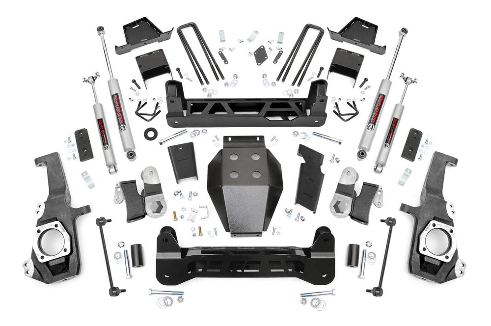 Rough Country 7" Lift Kit - 20-26 Silverado/Sierra HD Without Overloads (EXCLUDING AT4X/ZR2)
