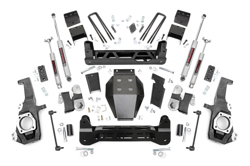 Rough Country 5" Lift Kit with Premium N3 Shocks - 20-26 Silverado/Sierra HD Without Overloads (EXCLUDING AT4X/ZR2)