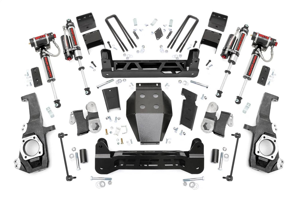 Rough Country 5" Lift Kit with Vertex Shocks - 20-26 Silverado/Sierra HD Without Overloads (EXCLUDING AT4X/ZR2)