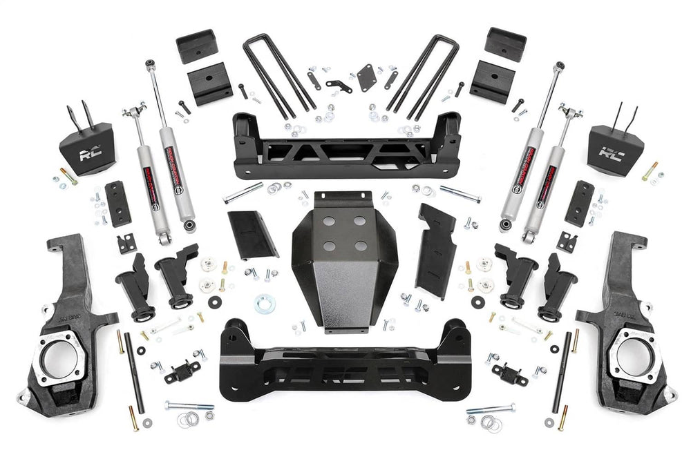 Rough Country 5" Lift Kit - 11-19 Silverado / Sierra 2500HD/3500HD - Torsion Drop