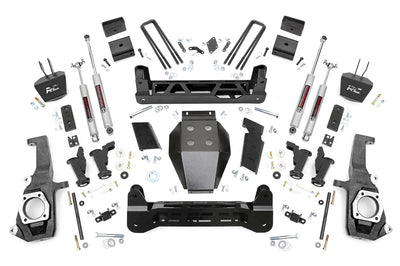 Rough Country 5" Lift Kit - 11-19 Silverado / Sierra 2500HD/3500HD - Torsion Drop