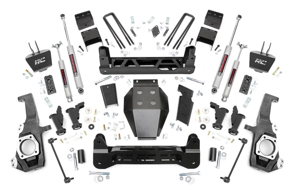 Rough Country 5 Inch Torsion Drop Lift Kit | 2020-2026 Silverado/Sierra 2500HD/3500HD
