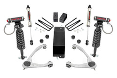 Rough Country 3.5" Lift Kit - 07-16 Silverado / Sierra 1500 with Vertex Coilovers / V2 - Forged Uca