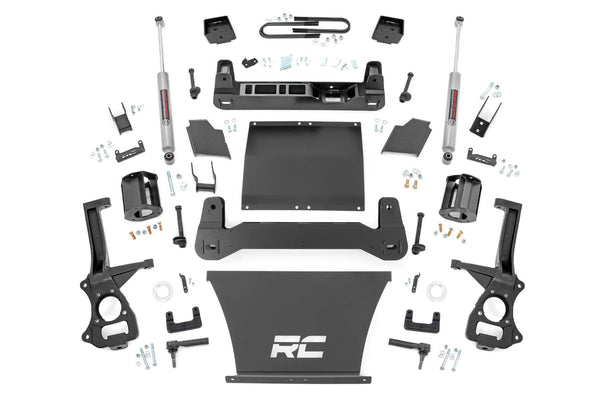 Rough Country Ensemble de rehaussement 6 po | ressort arrière monolame | 25-26 Silverado 1500 4WD