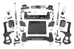 Rough Country 6" Lift Kit — 2019-2024 Chevrolet Silverado 1500, 2.7/3.0L (Excluding Trail Boss/ZR2 and High Country Models with Adaptive Ride Control)
