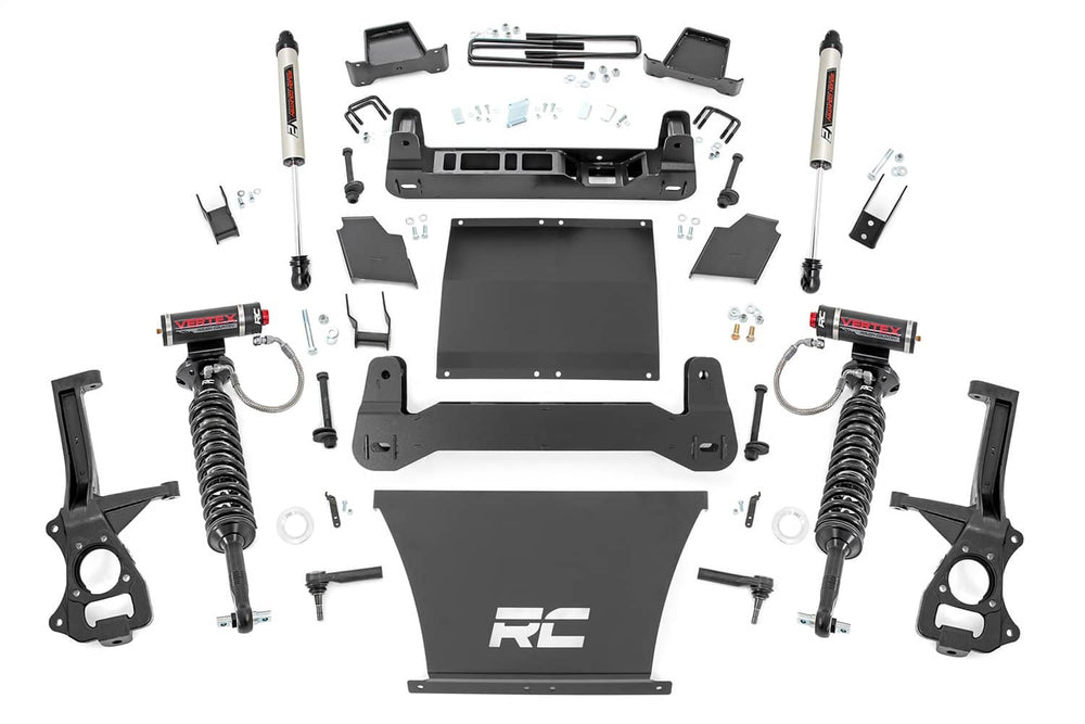 Rough Country 6" Lift Kit with Vertex Coilovers and V2 Shocks — 2019-2024 Chevrolet Silverado 1500, 4.3/5.3/6.2L (Excluding Trail Boss/ZR2 and High Country with Adaptive Ride Control)