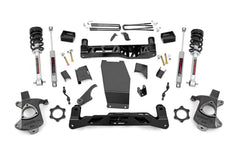 Rough Country 5" Lift Kit with N3 Struts and N3 Rear Shocks | 14-18 Silverado / Sierra 1500 with Cast Steel