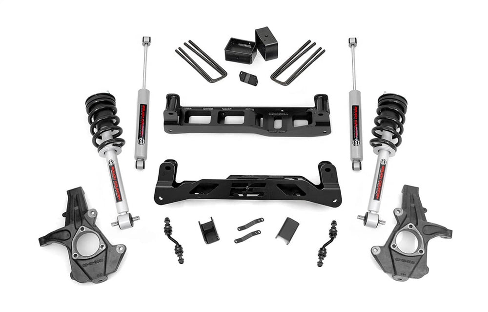 Rough Country 5" Lift Kit with 14-18 Silverado / Sierra 1500 Alum/Stamped Steel - N3 Struts