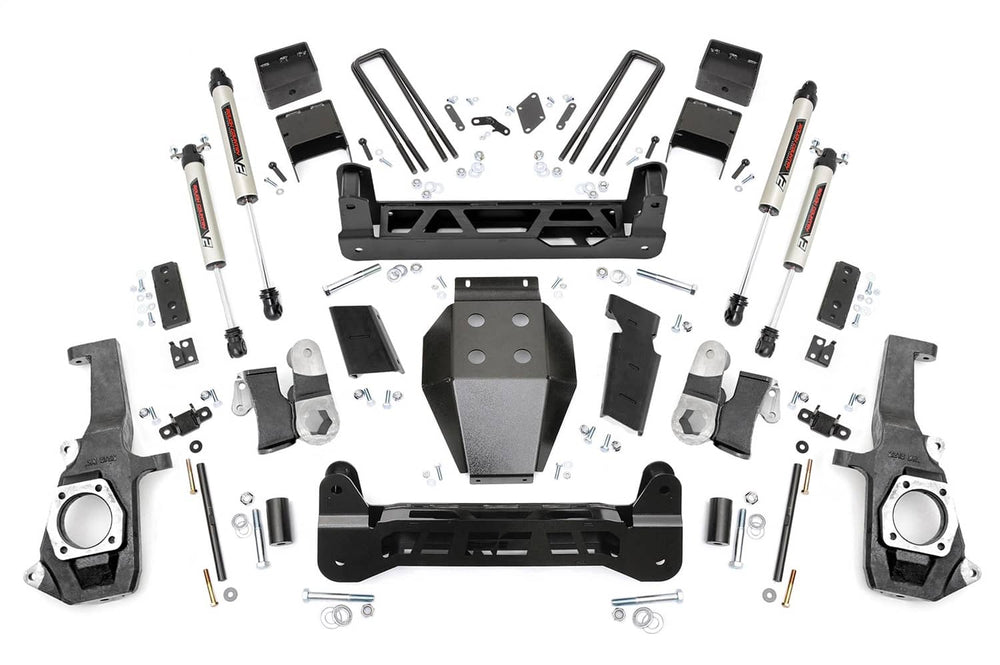 Rough Country 5" Lift Kit - 11-19 Silverado / Sierra 2500HD/3500HD - Ntd - V2