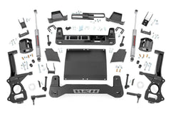 Rough Country 4" Lift Kit — 2.7L Gas / 3.0L Diesel — 2019-2024 Chevrolet Silverado 1500 Trail Boss / GMC Sierra 1500 AT4 (27531D)