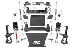 Rough Country 4" Lift Kit with N3 Struts and Shocks - 19-24 Silverado Trail Boss/ Sierra 1500 AT4 4.3/5.3/6.2L