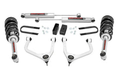 Rough Country 3.5" Lift Kit — 2019-2024 Chevrolet Silverado 1500, Gas with Mono Rear Leaf (Excluding Trail Boss/ZR2 and High Country with Adaptive Ride Control)
