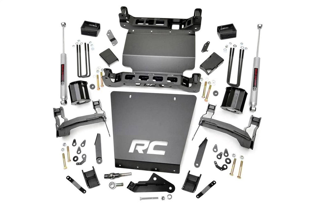 Rough Country 5" Lift Kit with Strut Spacers and N3 Rear Shocks | 14-18 Silverado / Sierra 1500