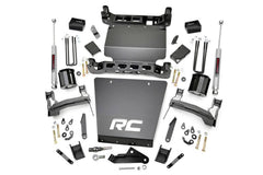 Rough Country 5" Lift Kit with Strut Spacers and N3 Rear Shocks | 14-18 Silverado / Sierra 1500
