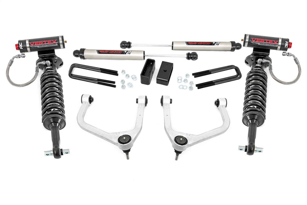Rough Country 3.5" Lift Kit - 19-24 Silverado 1500 2WD / 4WD with Vertex Coilovers - V2