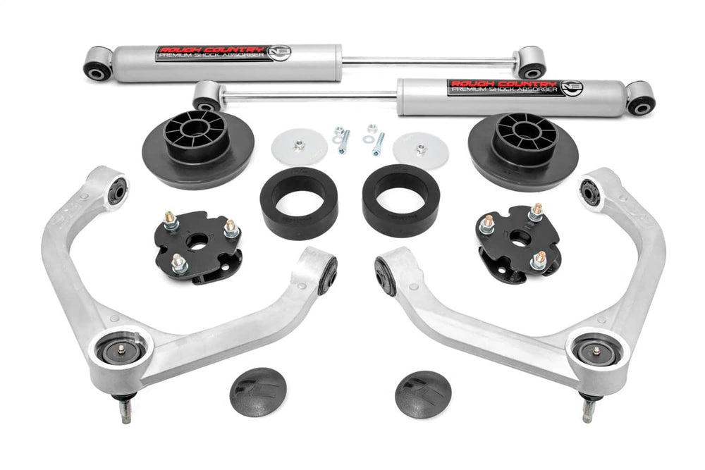 Rough Country 3" Lift Kit with N3 Rear Shocks - 12-18 Ram 1500/19-24 1500 Classic 4WD Without Air Suspension