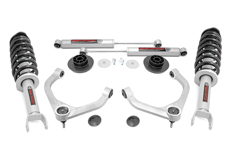 Rough Country 3" Lift Kit with N3 Struts & Shocks - 12-18 Ram 1500/ 19-24 1500 Classic 4WD Without Air Suspension