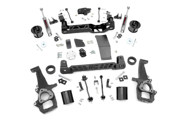 Rough Country 6" Lift Kit with NX3 Rear Shocks - 12-18 Ram 1500/ 19-24 1500 Classic 4WD Without Air Suspension