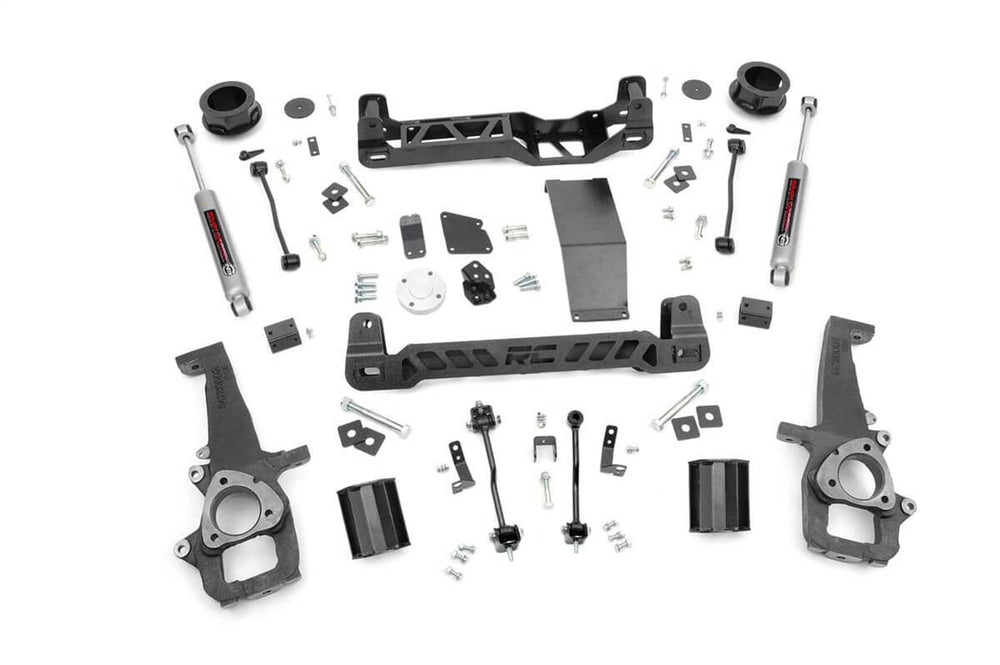 Rough Country 4" Lift Kit with N3 Rear Shocks - 12-18 Ram 1500/ 19-24 1500 Classic 4WD