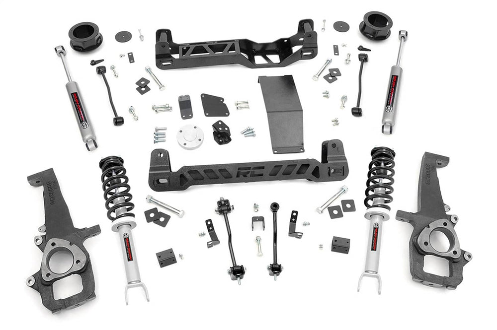Rough Country 4" Lift Kit with N3 Struts & Shocks - 12-18 Ram 1500/ 19-24 1500 Classic 4WD Without Air Suspension